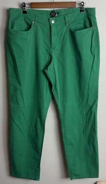 Eileen Fisher Pants Plus Size 14 Bright Green Stretch Cotton Blend Women’s